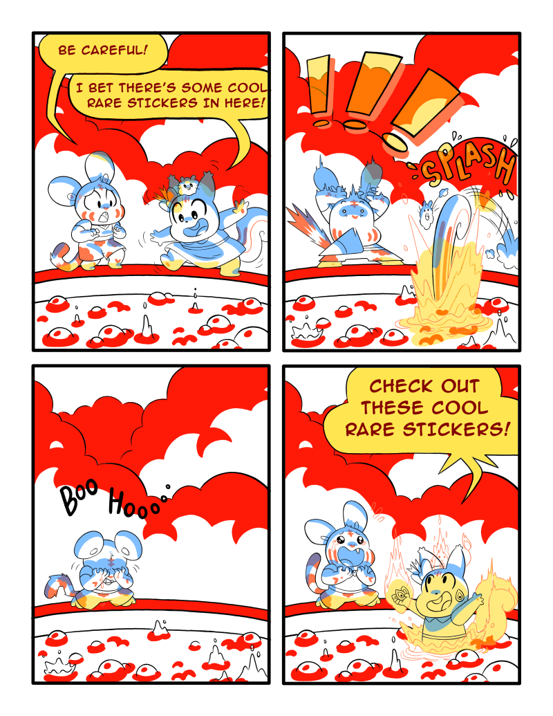 Volcano comic